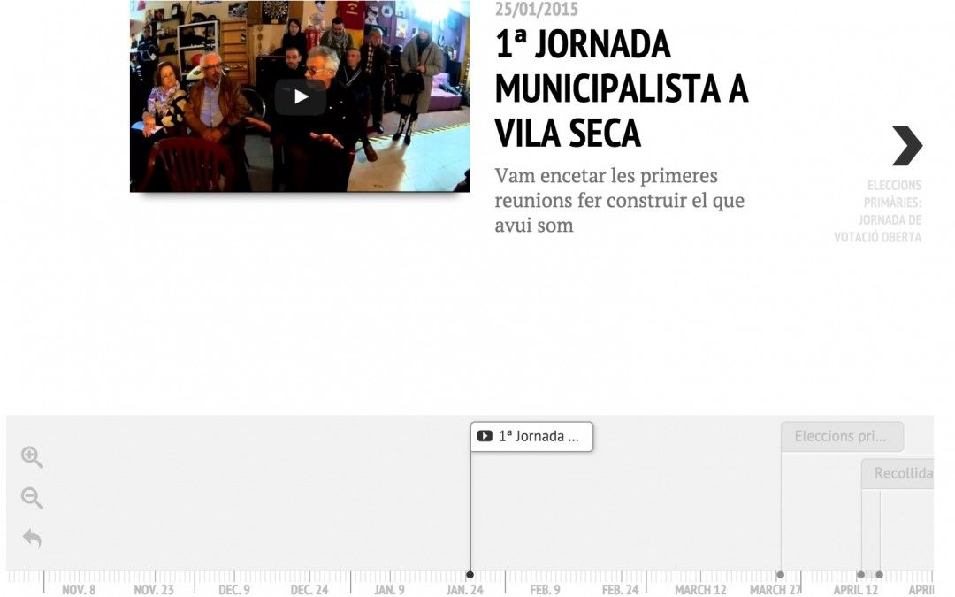 Nova secció al web: TIMELINE En Comú