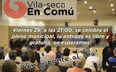 Toca ple! Divendres 29 d’Abril, us esperem!