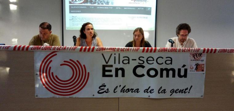 Vila-seca en Comú es suma al cicle Aturem els tractats de lliure comerç!!