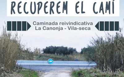Caminada reivindicativa per reobrir el camí de la Canonja a Vila-seca
