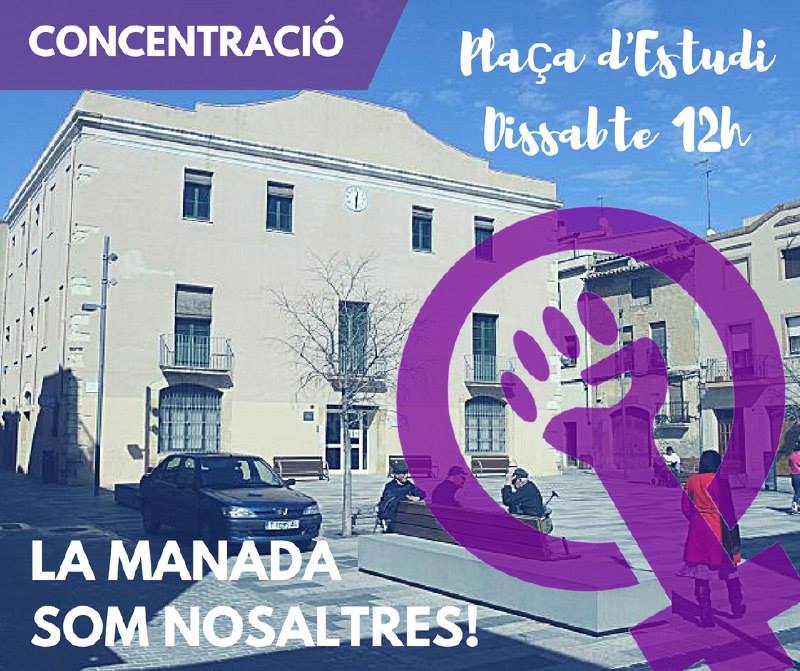 Ens sumem a la concentració en rebuig dels violadors de la manada