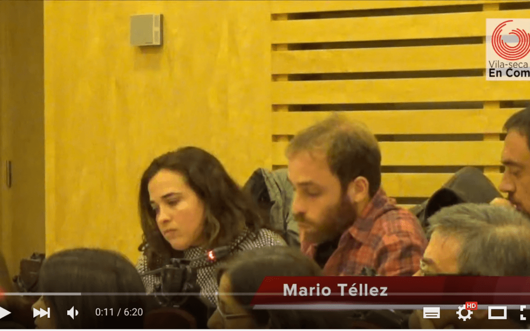 Intervenció del company Mario Téllez al ple municipal d’ahir, 27/11/2015