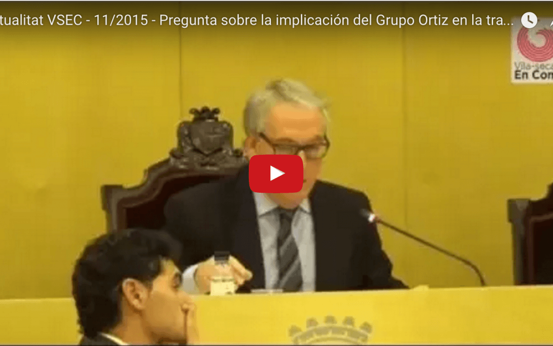Nou video Actualitat VSEC – Elisabet Sánchez demana explicacions al Ple sobre la implicació del Grupo Ortiz a la trama del 3%