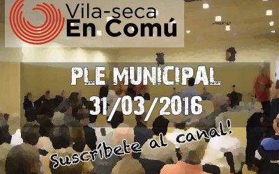 VIDEO: Ple municipal 31/03/2016