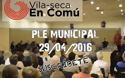 Ple municipal 29/04/2016