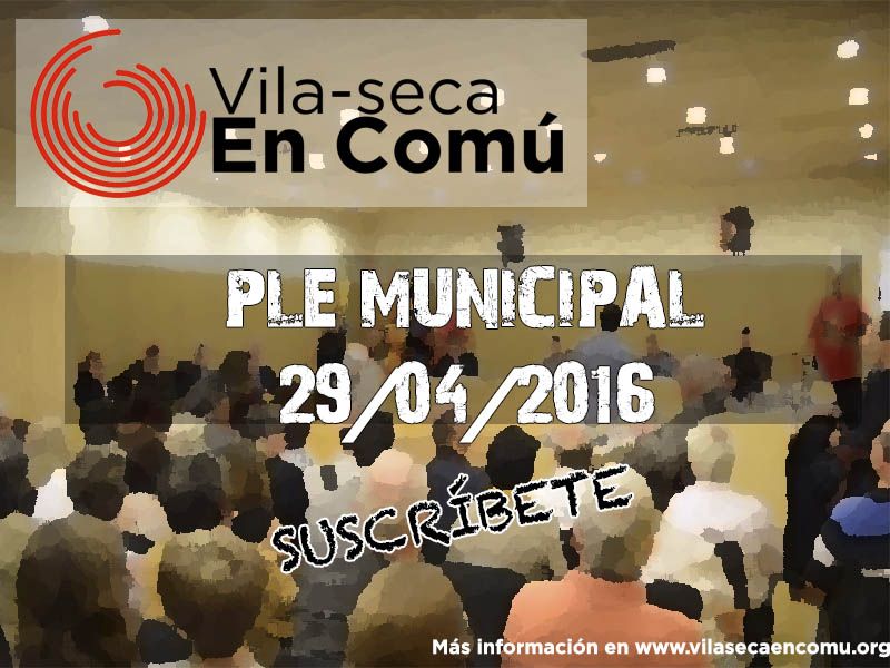 Ple municipal 29/04/2016